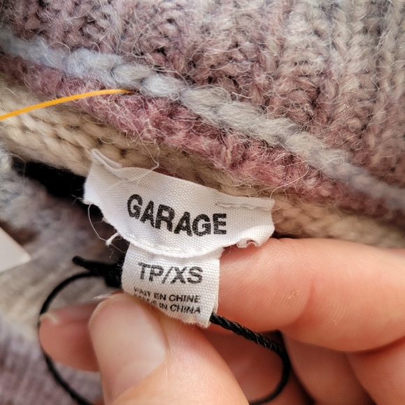 Garage Pastel Ombre Women's Crop Sweater - Picture 5 of 7